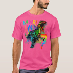 Camisa de 7 anos 7 de aniversário T Rex Dinossauro