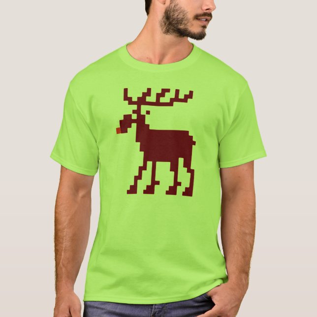 Camisa de 8 alces do Gamer do Natal do bocado (Frente)