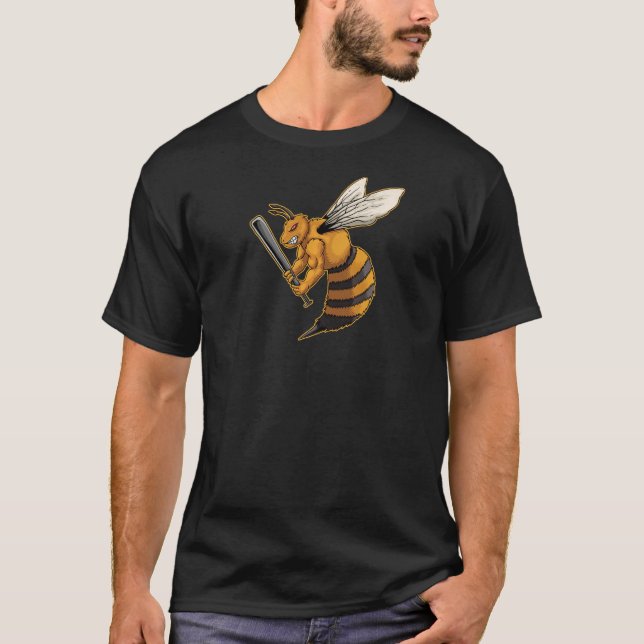 Camisa De Abelhas Irritada - Abelhas-Retrineiras V (Frente)