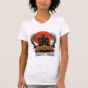 Camisa de Abóbora Fantasma da Festa de Halloween V