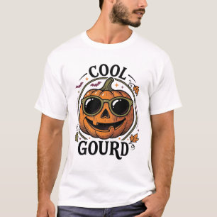 Camisa de Abóbora Legal Gravada Vintage Óculos de
