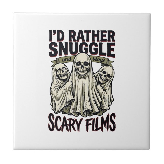 Camisa de Abraço de Terror Filme Noturno de Caveir (Frente)