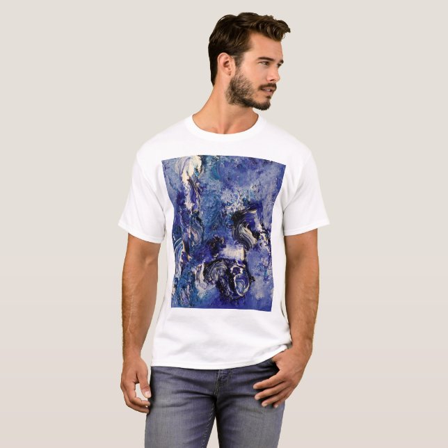 Camisa De Abstrato De Arte Funky (Frente Completa)