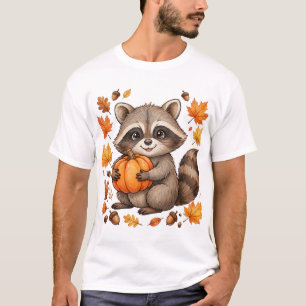 Camisa de Ação de Graças de Abóbora de Guaxinim Gr