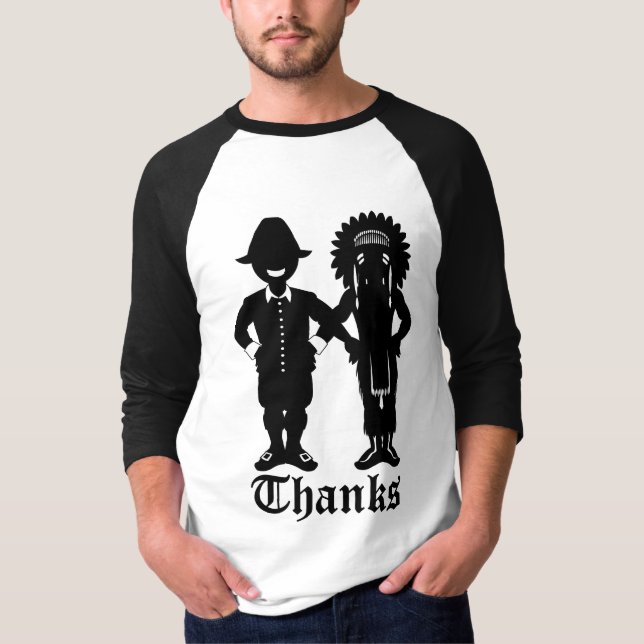 Camisa de Ação de Graças Masculina Feriado Festivo (Frente)