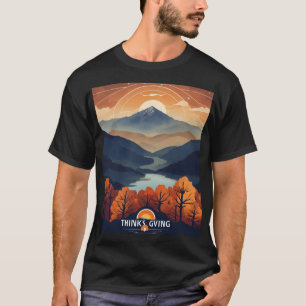 Camisa de Ação - IA Conhece a Montanha Enfumaçado