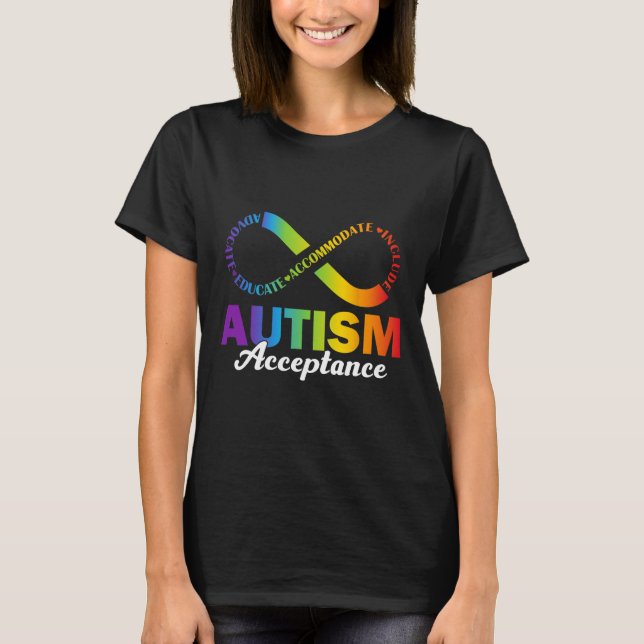 Camisa de Aceitação Conscientização do Autismo Sím (Frente)