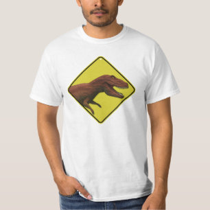 Camisa de advertência do dinossauro