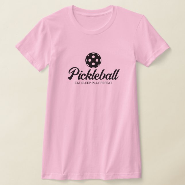 Camisa de ajustado fina rosa-branca-piclebol para  (Postura )