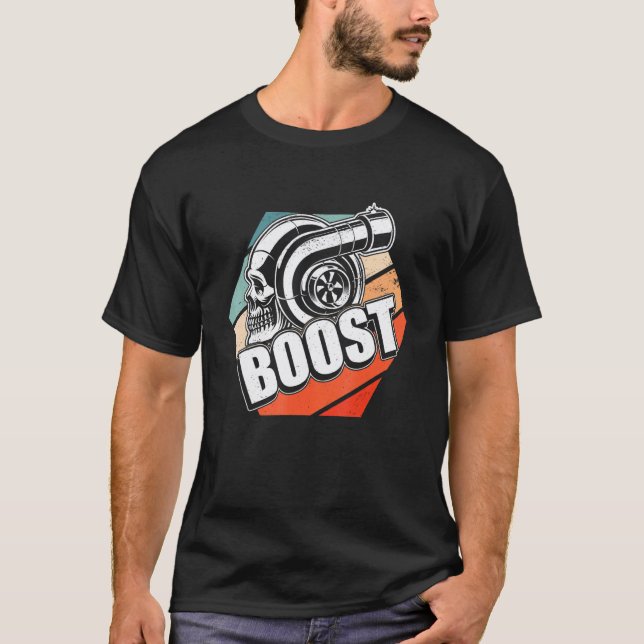 Camisa de Ajuste de Carro Boost Para Mecânico Real (Frente)