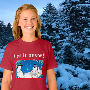 Camisa de Algodão Prazer do Boneco de Neve Tempest