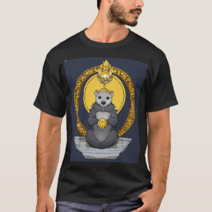 camisa de algodão preta