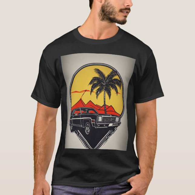 camisa de algodão preto (Frente)