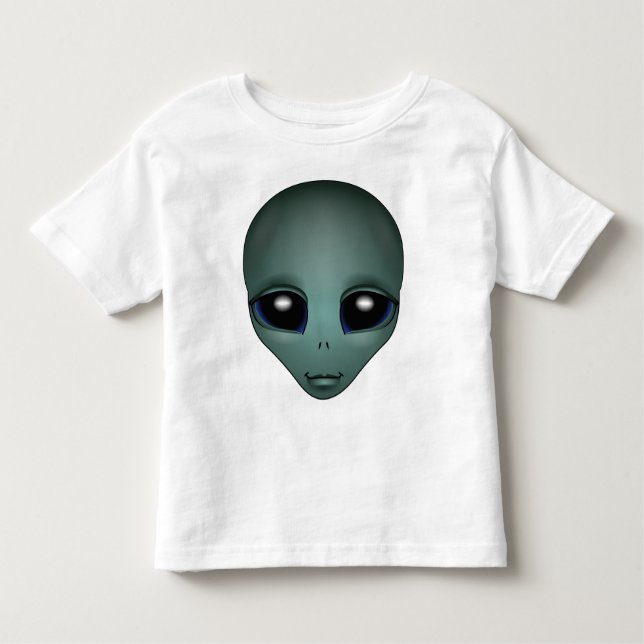 Camisa de Alienígena de bebê Alienígena branca Cam (Frente)