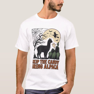 Camisa de Alpaca de Halloween Fofa Assustadora Vin