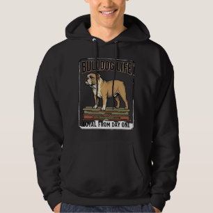 Camisa de Amante de Bulldog Arte de Cachorro Grava