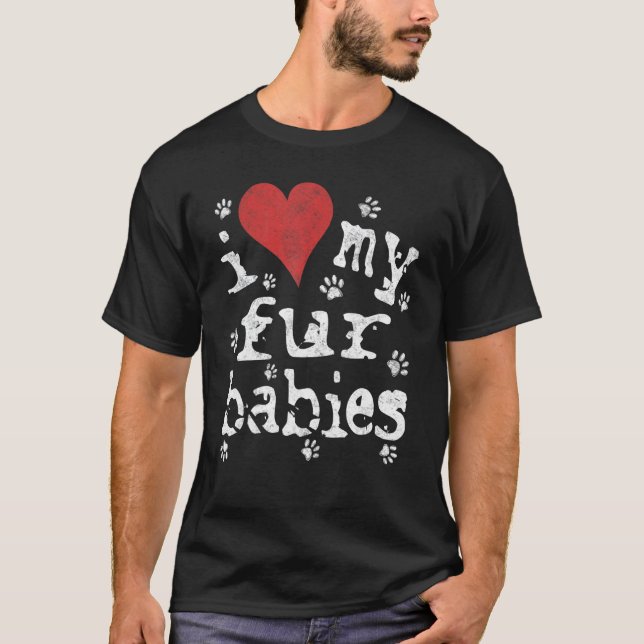 Camisa de Amante de Cachorro & Gato, Novidade Eu A (Frente)