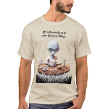 Camisa de amante de café alienígena