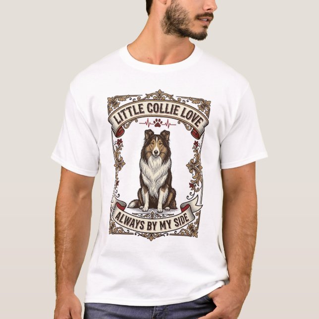 Camisa de Amante de Cão Collie com Citação de Grav (Frente)