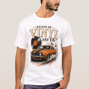 Camisa de Amante de Carro Clássico Criado com Vini