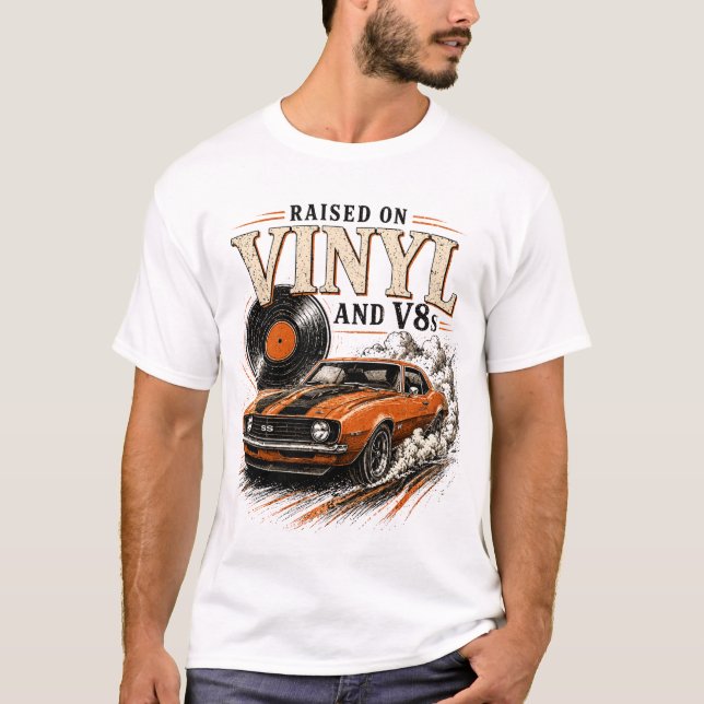 Camisa de Amante de Carro Clássico Criado com Vini (Frente)