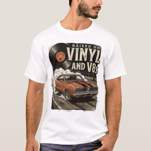 Camisa de Amante de Carro Clássico Criado com Vini