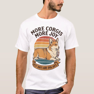 Camisa de Amante de Corgi Gravura Vintage Citação