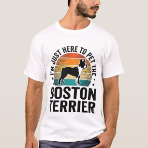 Camisa de Amante de Pet Vintage Boston Terrier Des