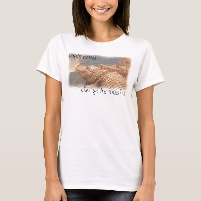 Camisa de amantes de jacaré (Frente)