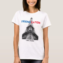 Camisa de amizade Eiffel Paris