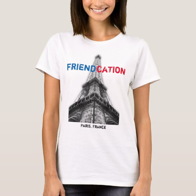 Camisa de amizade Eiffel Paris (Frente)