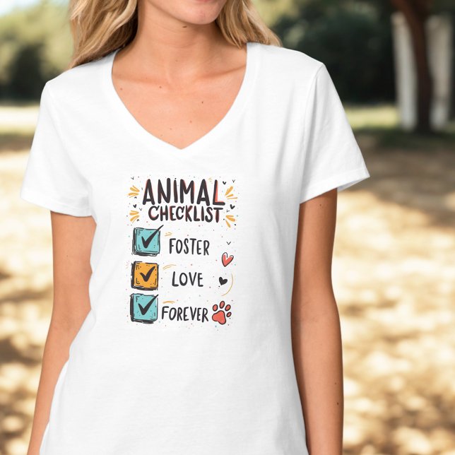 Camisa de amor de resgate de cães e gatos para ama (Animal Foster Supporter tshirt)