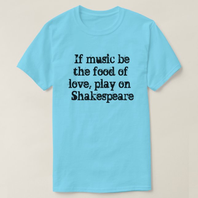 Camisa de Amor de Shakespeare (Frente do Design)