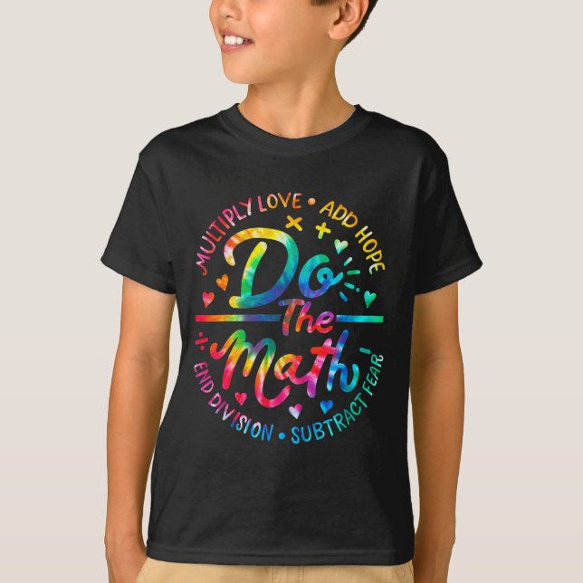 Camisa de Amor Matemática Multiplicar Adicionar Es (Frente)