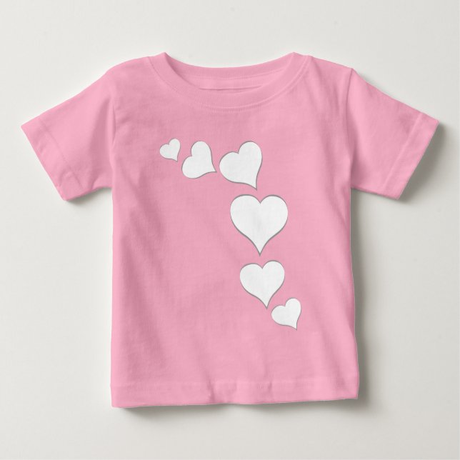 Camisa de amor personalizada do bebê Namorados (Frente)