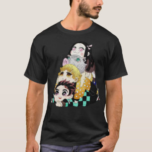 Camisa de Animação Demon Slayer Nezuko Kimetsu N