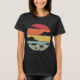 Camisa De Animais De Exploração. Vaca retrorativ