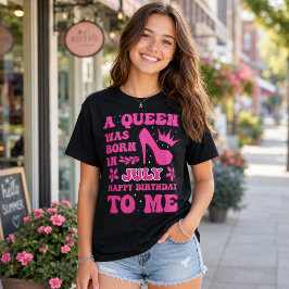 Camisa de aniversariante de julho, presente de pri