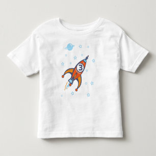 Camisa de aniversário - Camisa de foguete