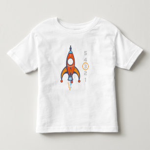 Camisa de aniversário - Camisa de foguete