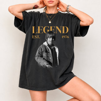 Camisa de aniversário com foto vintage personaliza