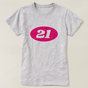 Camisa de aniversário de 21 anos para a garota