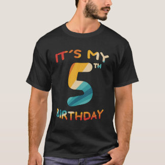 Camisa De Aniversário De 5 É O Meu Aniversário De