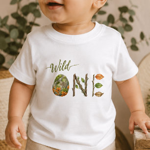 Camisa de Aniversário de Bebê Cool e Moderno Wild