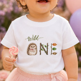 Camisa de Aniversário de Bebê Ourico Pintura à Águ