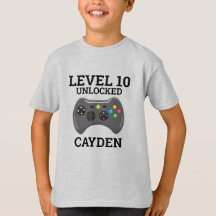 Camisa de Aniversário de Controle de Nível de Jogo
