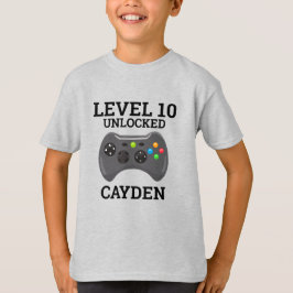 Camisa de Aniversário de Controle de Nível de Jogo