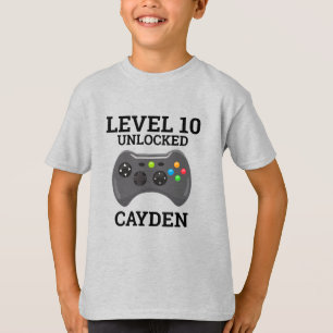 Camisa de Aniversário de Controle de Nível de Jogo