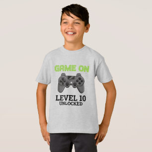 Camisa de Aniversário de Controle de Nível de Jogo