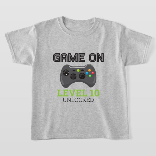 Camisa de Aniversário de Controle de Nível de Jogo (Postura )